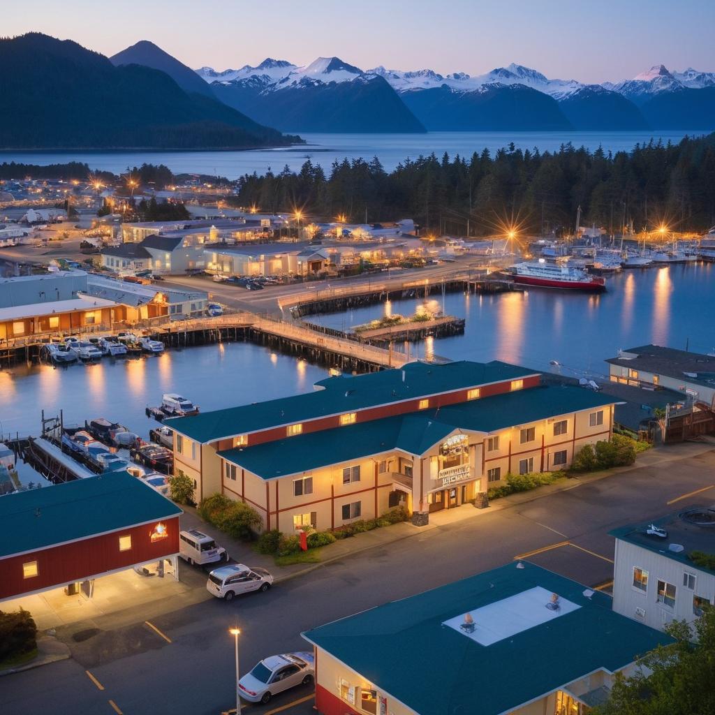 The Sixtka Hotel in Sitka, Alaska, is an affordable motel preferred by budget-conscious visitors including teacher assistants, located near Fly In Fish Inn on Katlia St and boasting proximity to city landmarks, restaurants, shopping centers, air conditioning, and CCTV surveillance.